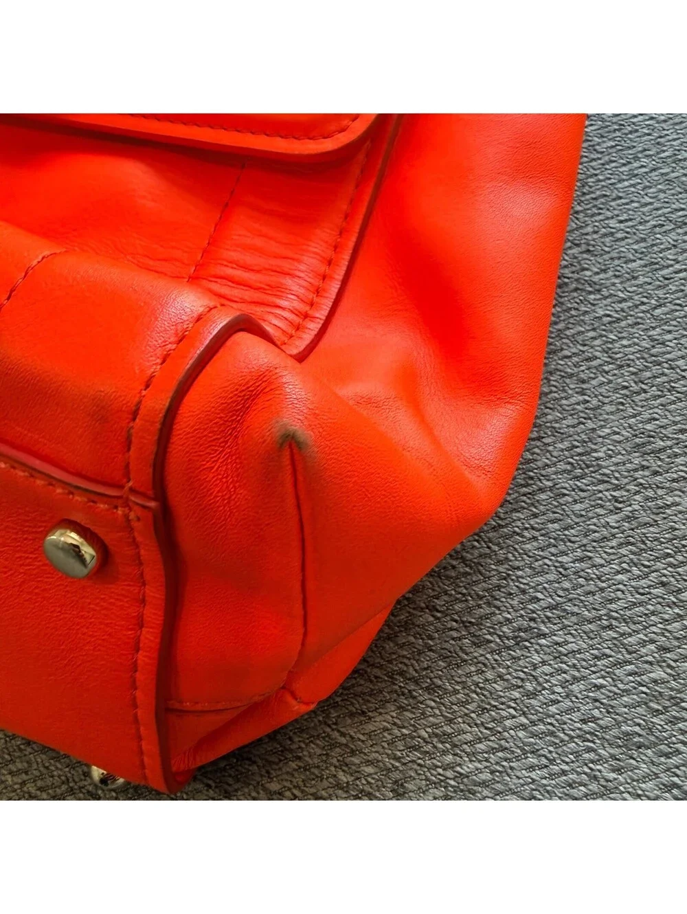 Kate Spade Bradshaw Bow Terrace Maraschino Red Leather Satchel Crossbody Bag